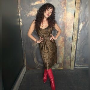 a new day Brown and Black Animal Print Dress